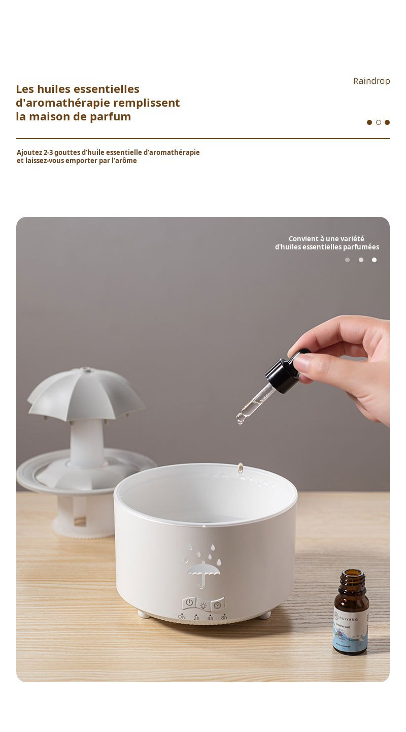 Diffuseur d'aromathérapie avec lumière LED