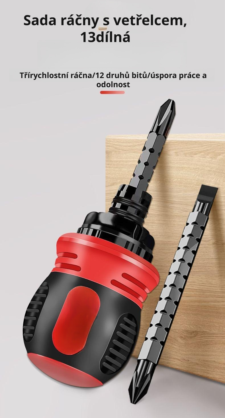 Flexibilní přenosný zasouvací šroubovák detail produktu