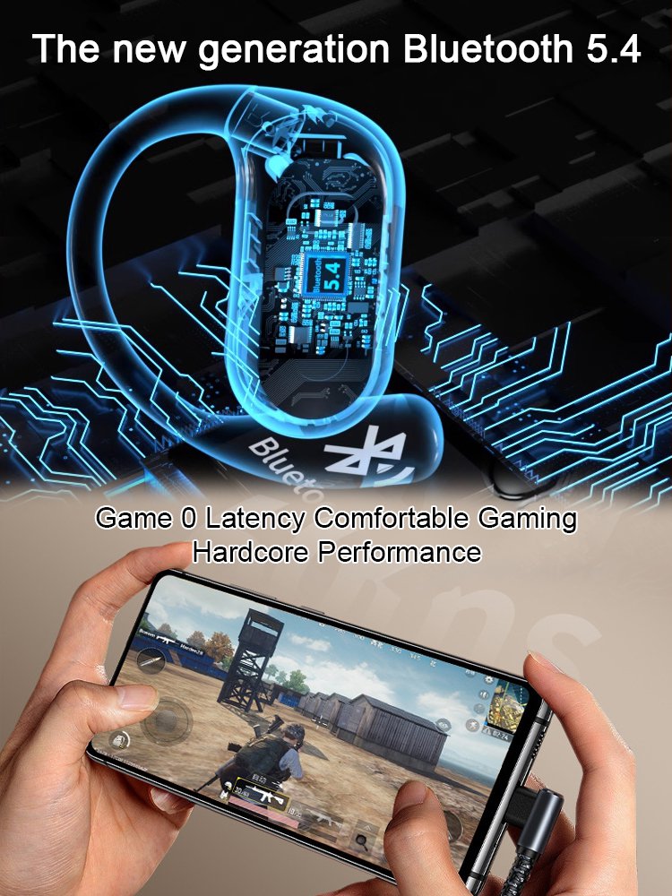 Full-color touch smart screen over-ear Bluetooth headphones