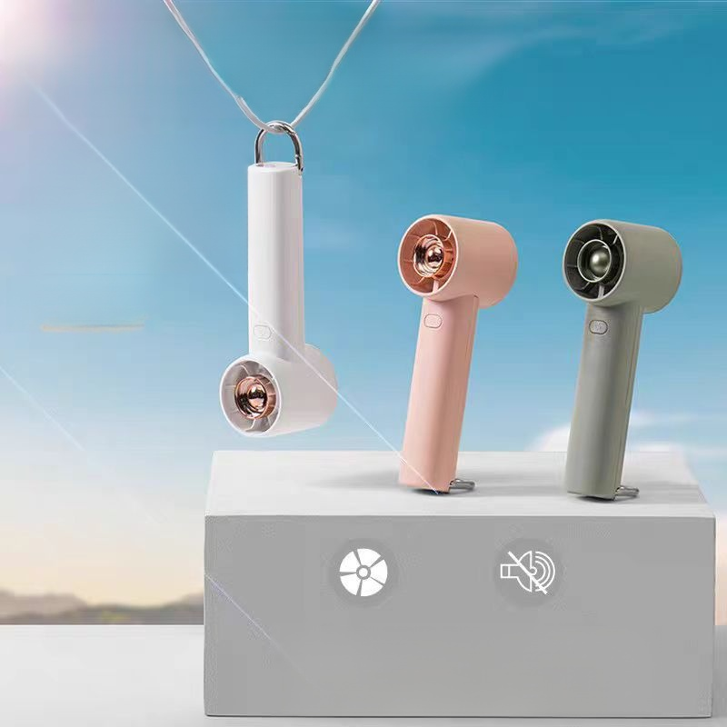 Outdoor handheld fan Turbocharged high wind power three adjustable desktop portable fan