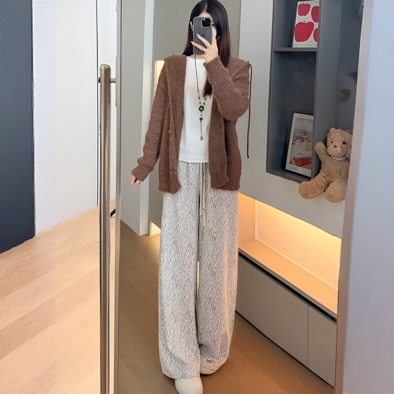 작은 키 하이웨스트 날씬해 보이는 캐주얼 팬츠 나른한 바람 날씬해 보이는 캐주얼 팬츠