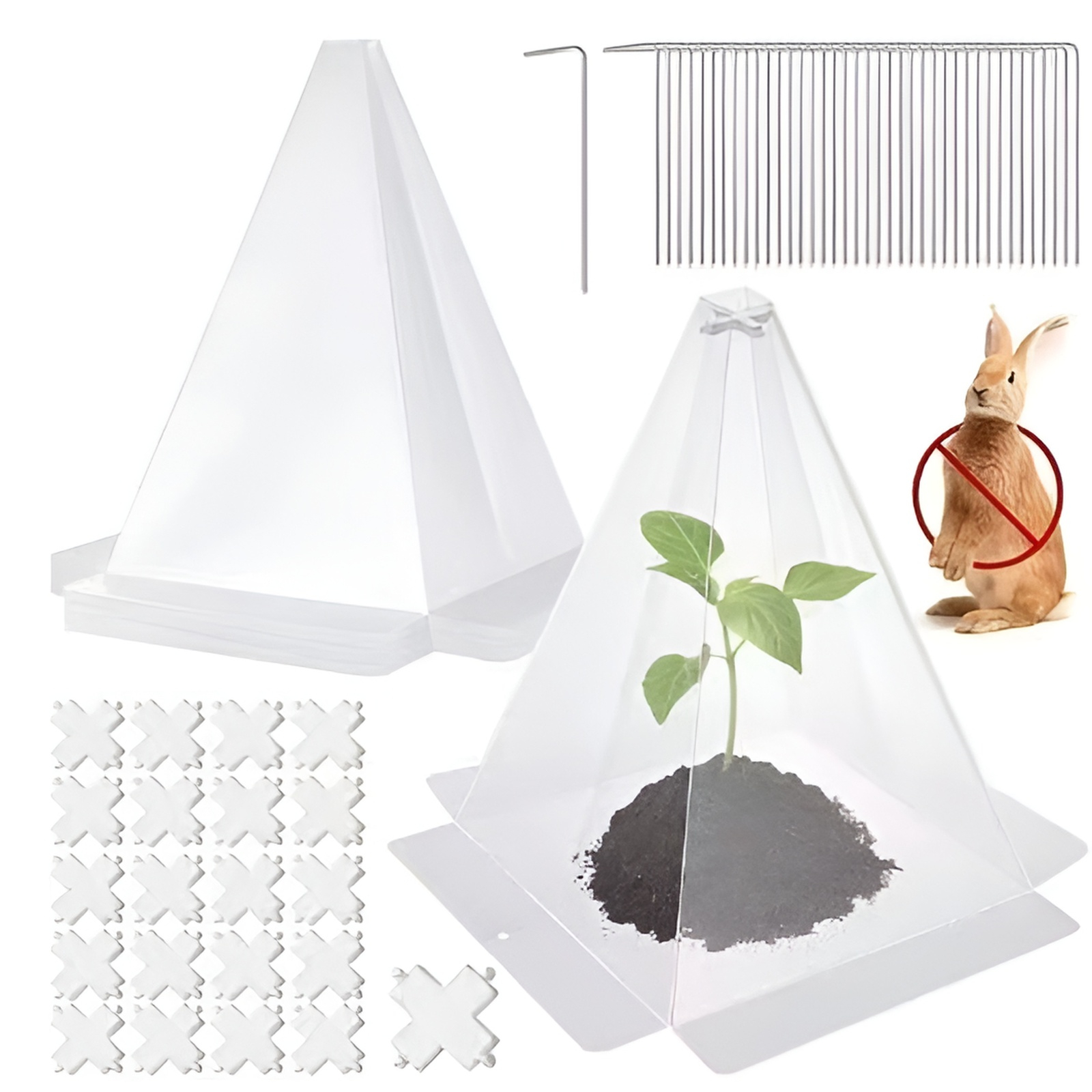 鳥や霜害から植物を保護するための植物コーングリーンベルカバーガーデン苗カバー