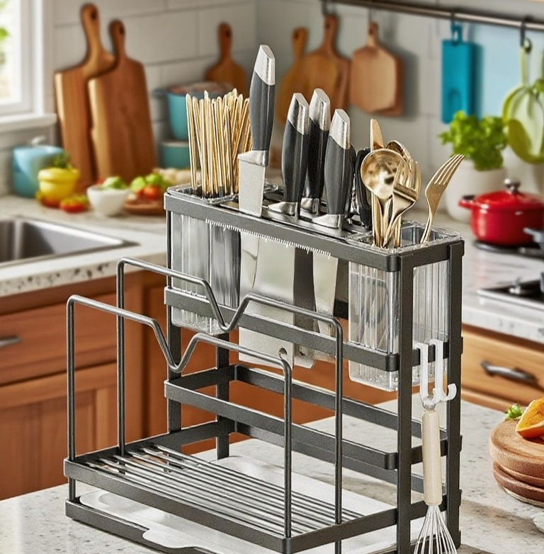 มีดพร้อมที่เก็บใบมีดอย่างปลอดภัย