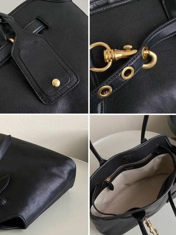 حقيبة كتف بتصميم إبزيم الحزام العتيق