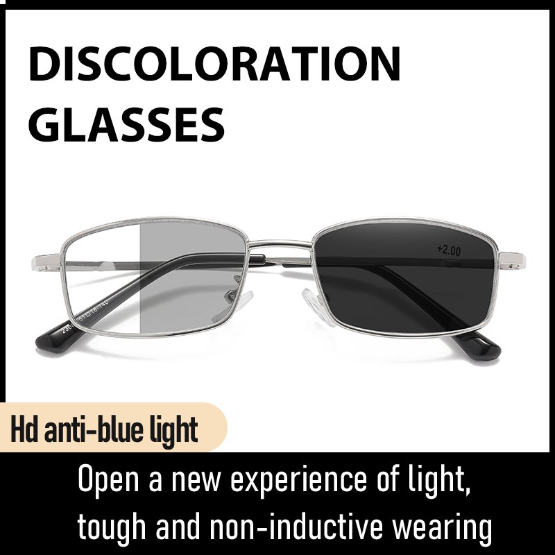 New multi-focal color-changing blue light blocking reading glasses