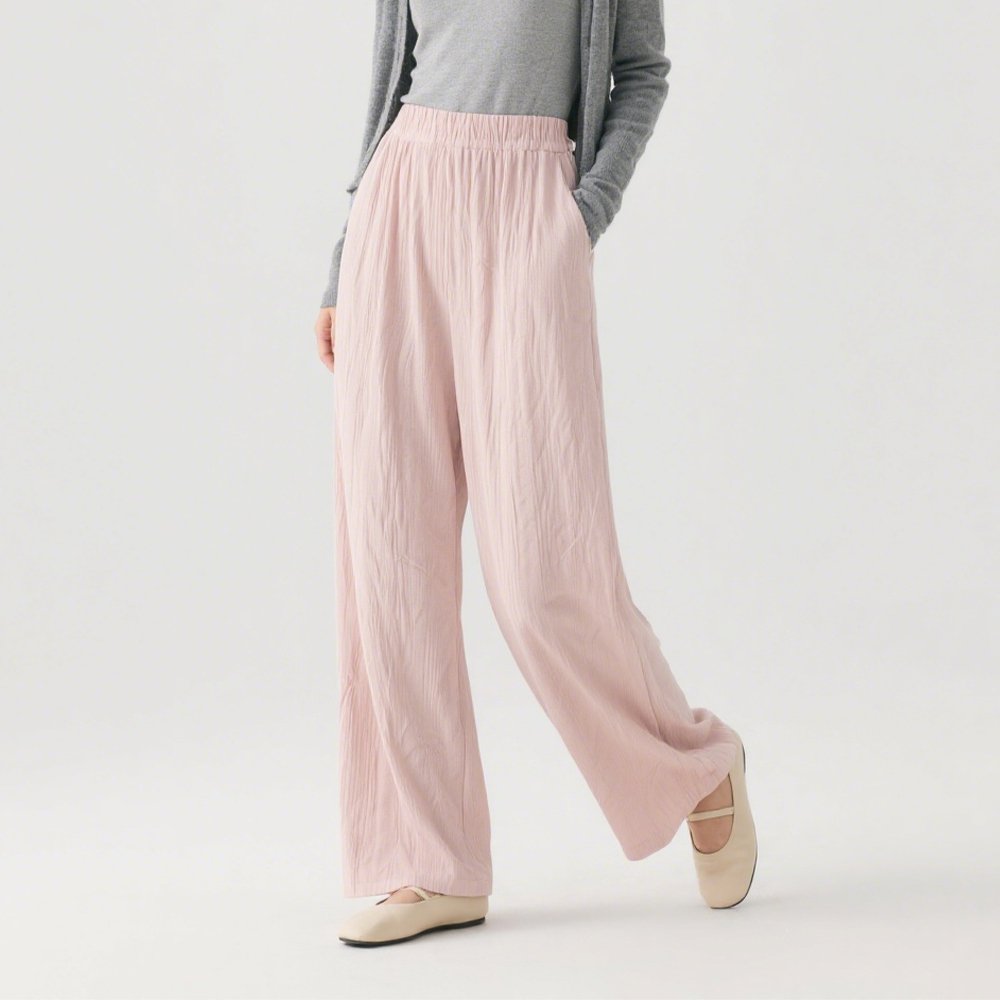 와이드 텍스처 팬츠