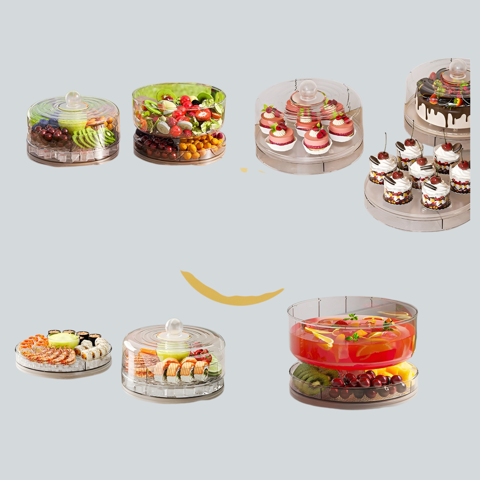 Outdoor ice storage box with 4 compartments and food grade