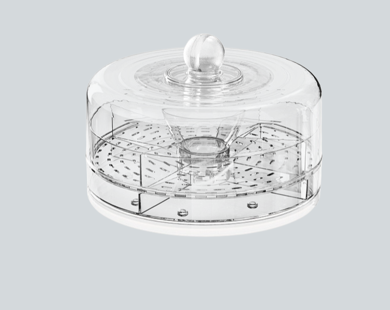 Versatile salad and fruit storage plate for parties