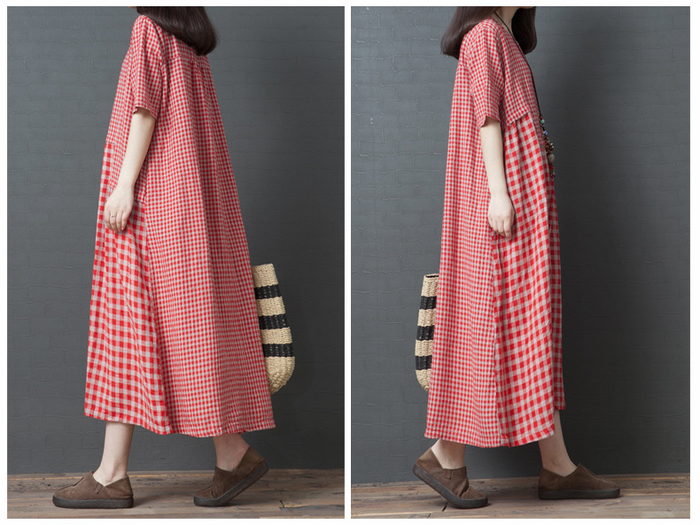 春夏向け通気性抜群のコットンリネンドレス