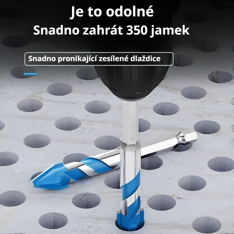 Karbidový vrták na broušení s dosažením suchého vrtání, vhodný pro dlaždice