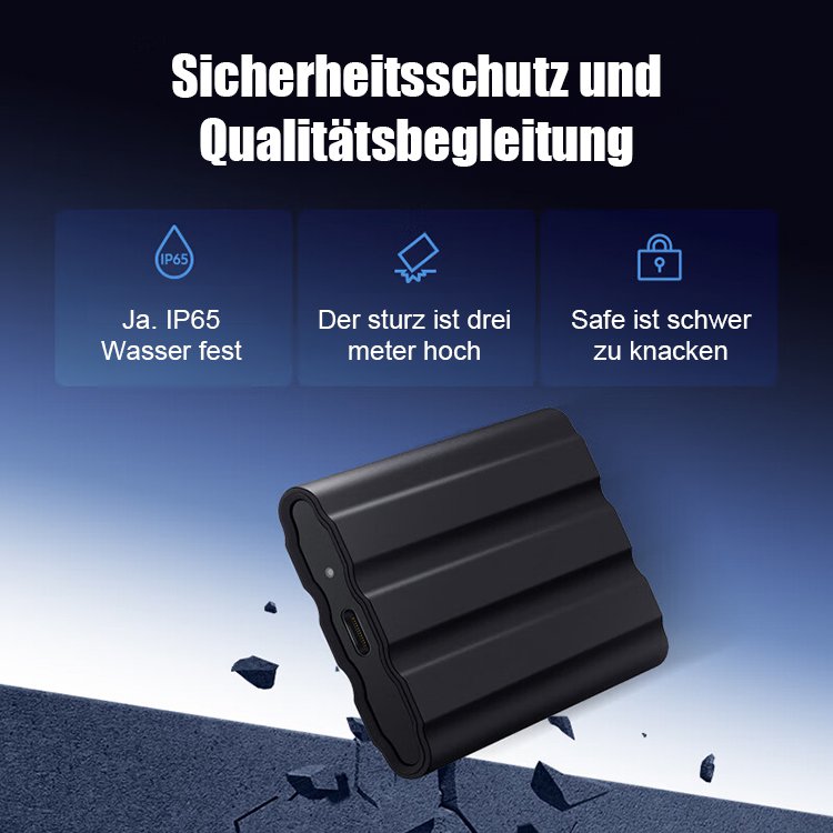 Hochgeschwindigkeits tragbare mobile SSD-Festplatte