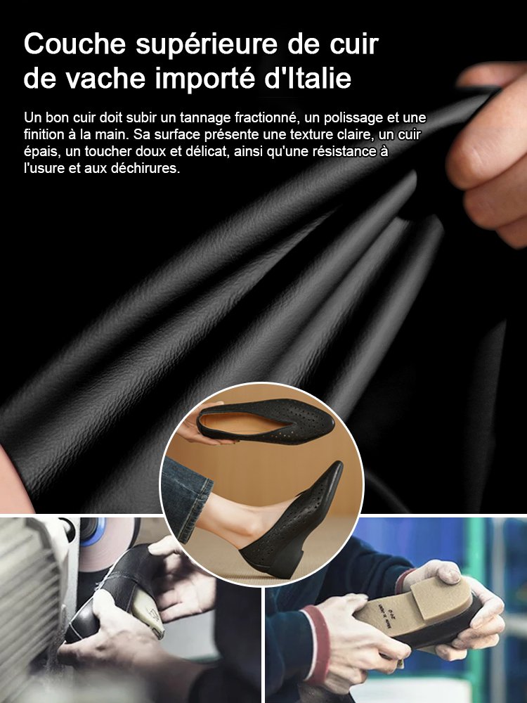 Chaussures rétro artisanales ajourées