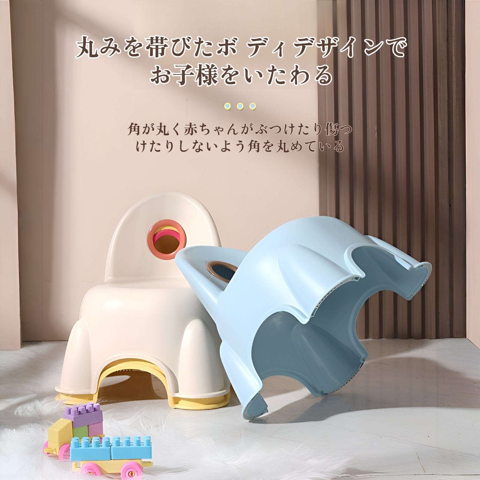 コンパクトで軽量なベビーチェア