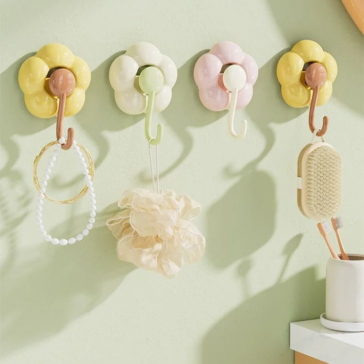 Strong load-bearing flower suction cup hook