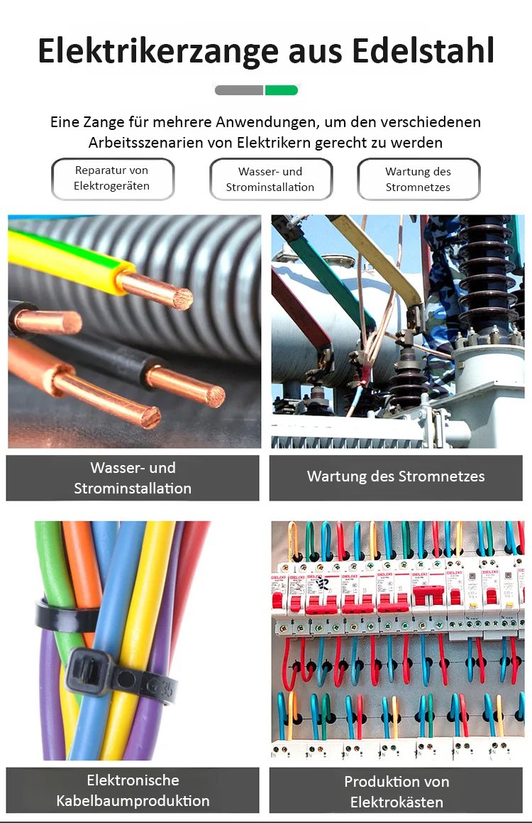 Professionelle Abisolierzange – ideal für verschiedene Kabelarten