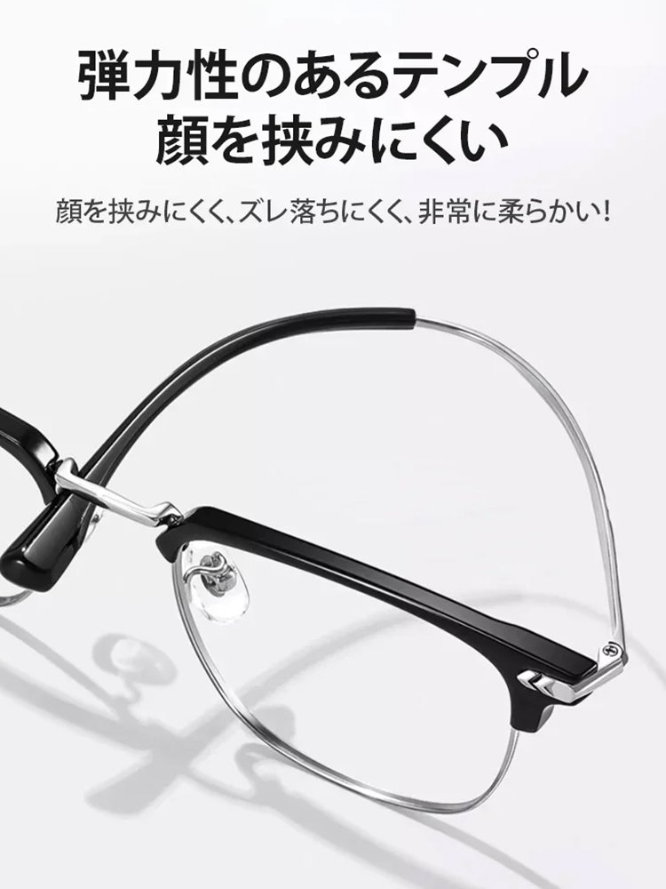 ブルーライトカット調光老眼鏡