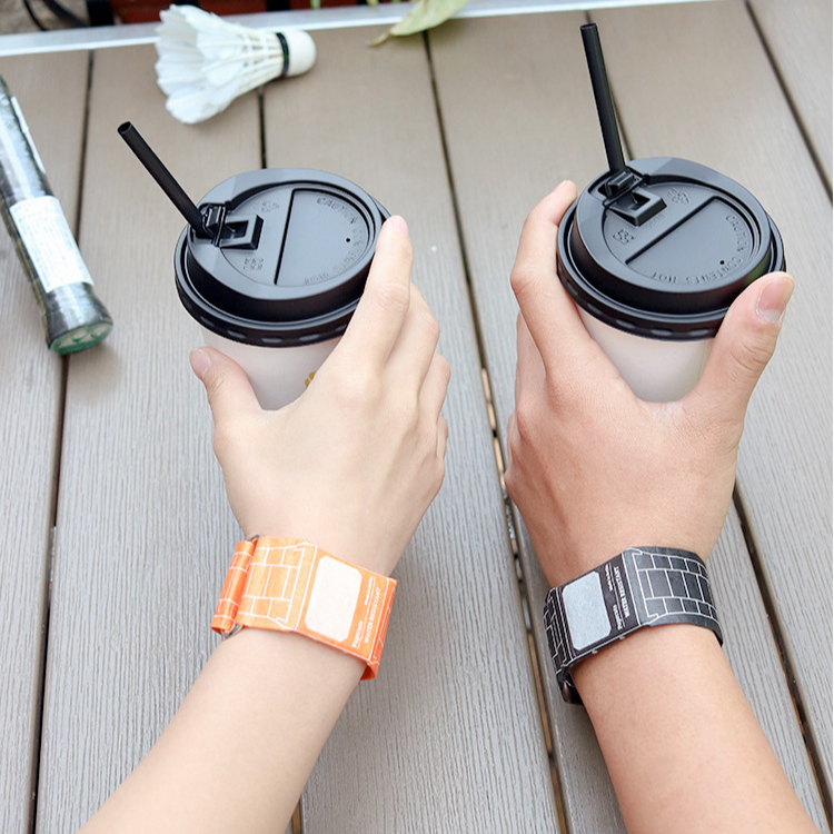 【ペーパーウォッチ】軽量 撥水加工　破れない　エコ　マグネット式　男女兼用