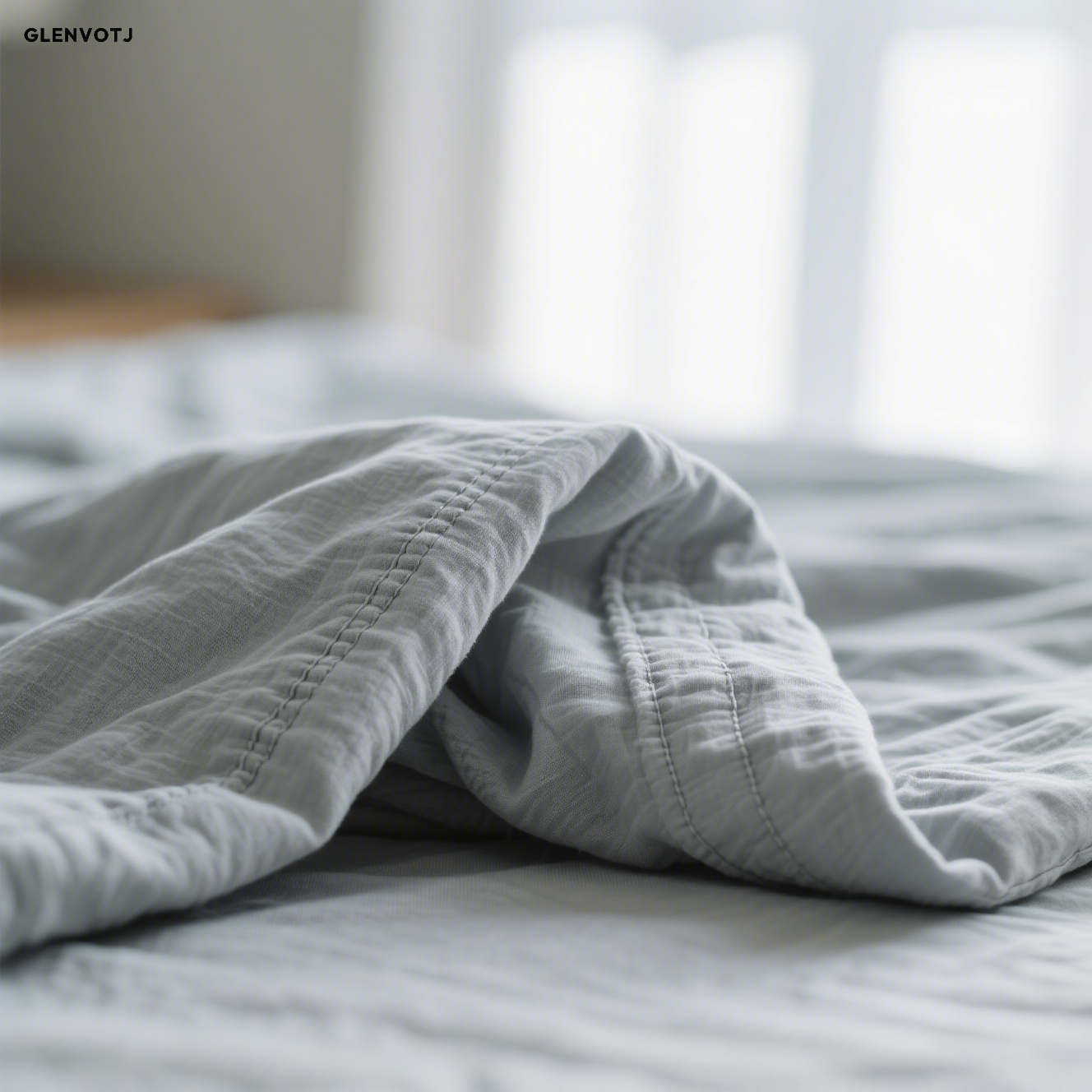 Lehký luxusní povlak na prošívanou přikrývku šedé barvy