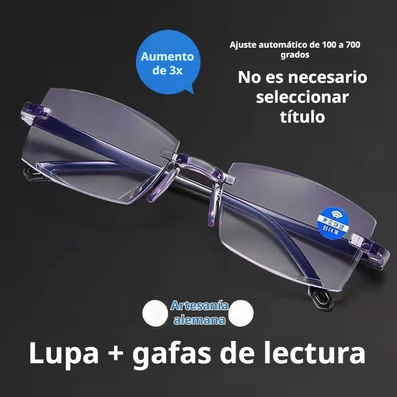 Gafas de lectura con zoom a prueba de radiación, tecnología negra inteligente, llame al 1055551
