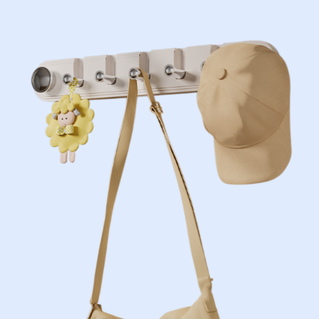 フレンチスタイルのノンホール隠し吸盤フック