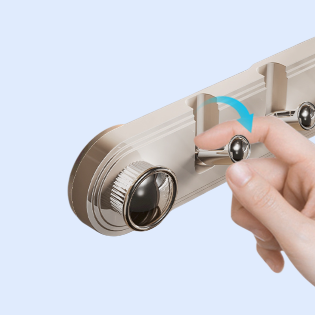 フレンチスタイルのノンホール隠し吸盤フック