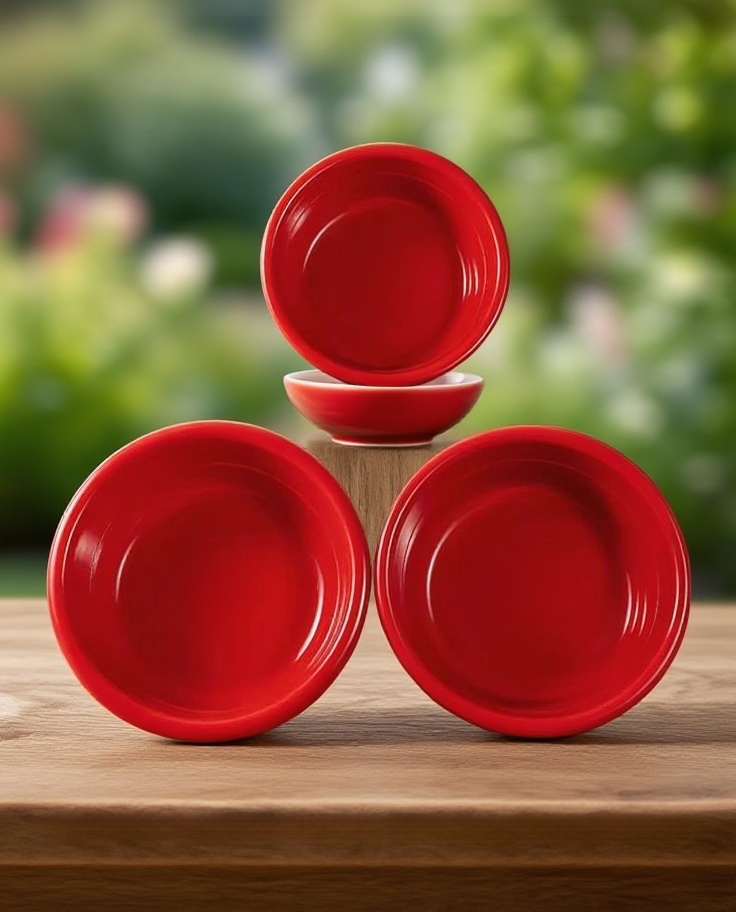 욕실 인테리어용 세련된 붉은 세면대