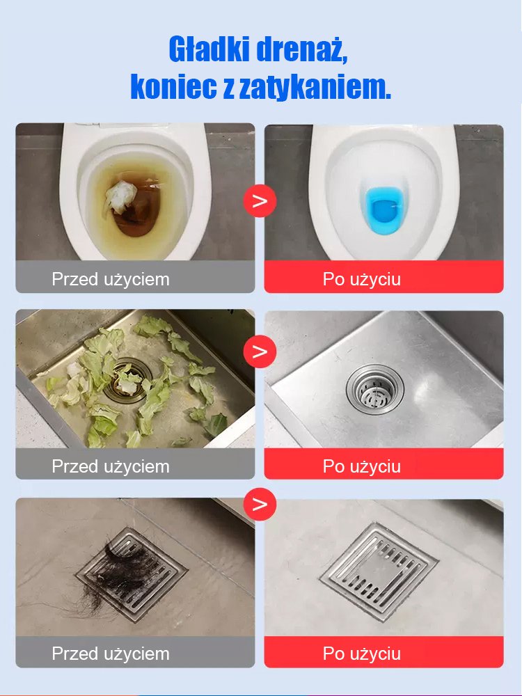 Środek do rozpuszczania zatorów w rurach