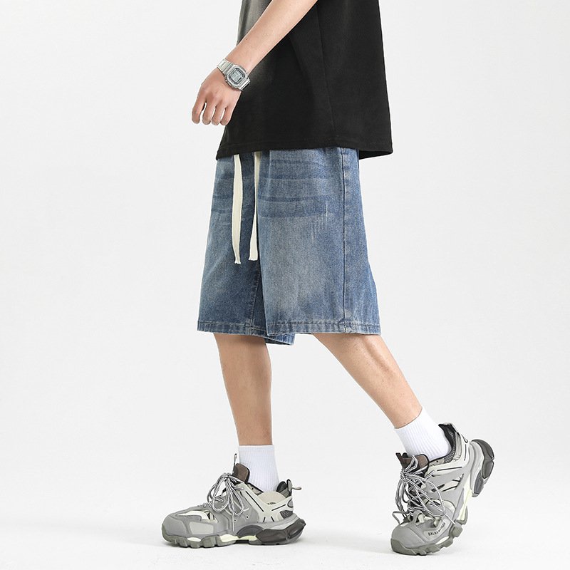 Volné džínové kraťasy