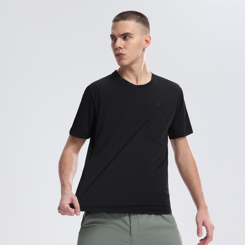 Pánské letní, volnočasové, fitness, dojíždějící, horolezecké, kulaté, rychleschnoucí tričko