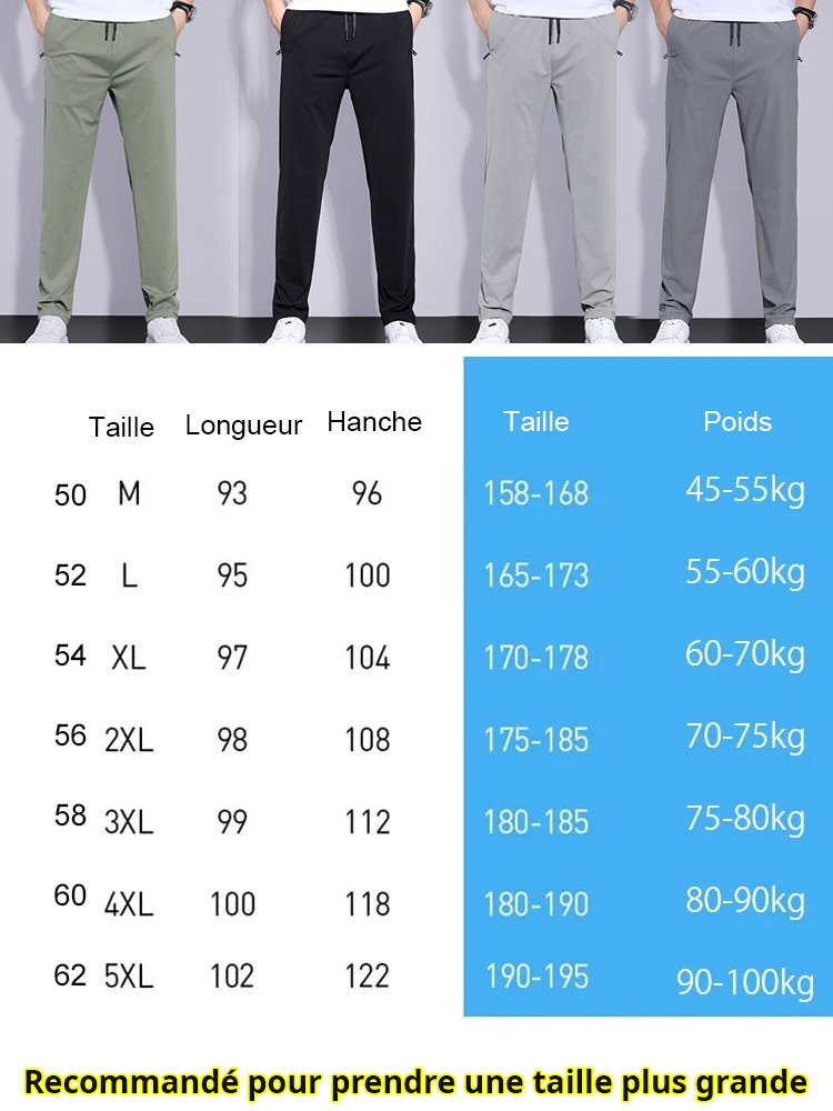Pantalon d'été de glace respirant ultrafin