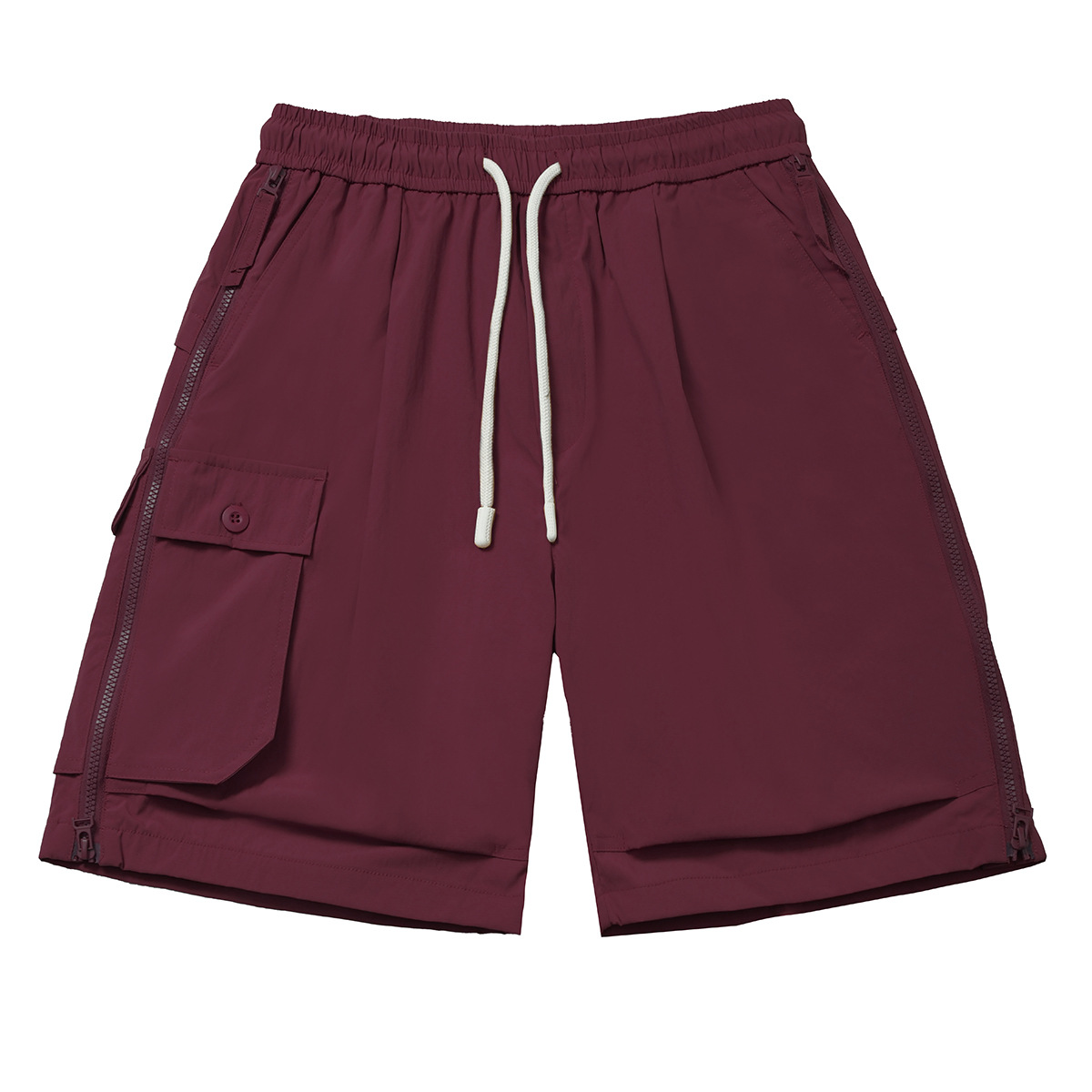 ファッショナブルでカジュアルな夏の5点ドローストリングドレープクールワークショーツ