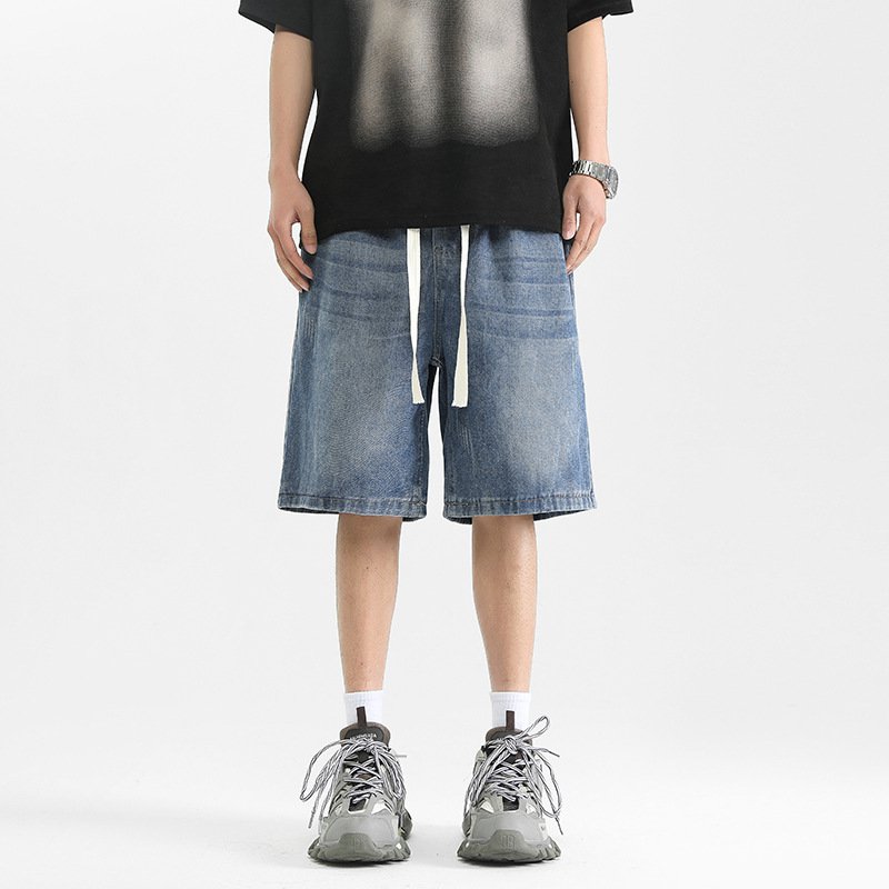 Volné džínové kraťasy