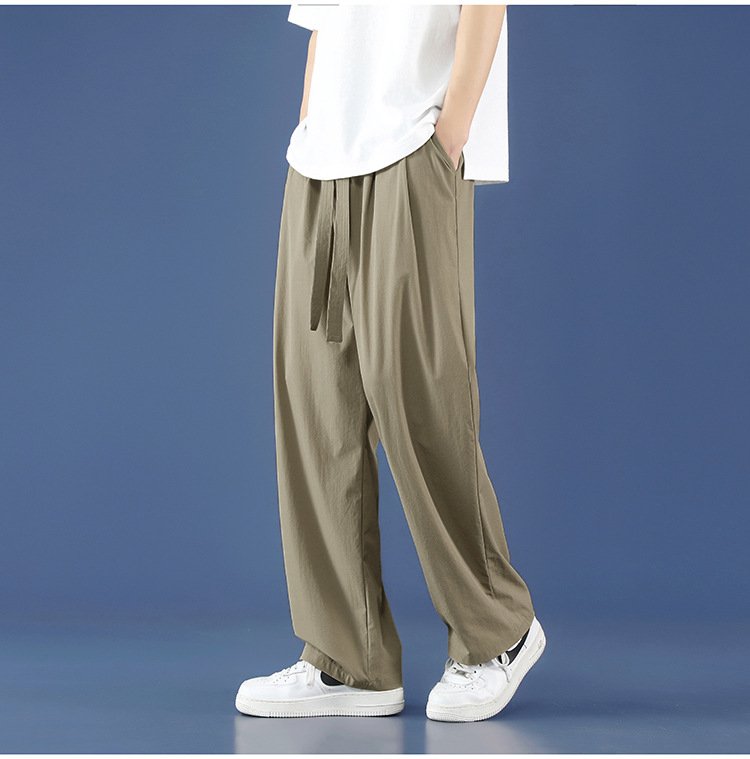 Rovné kalhoty s nabíranými nohavicemi