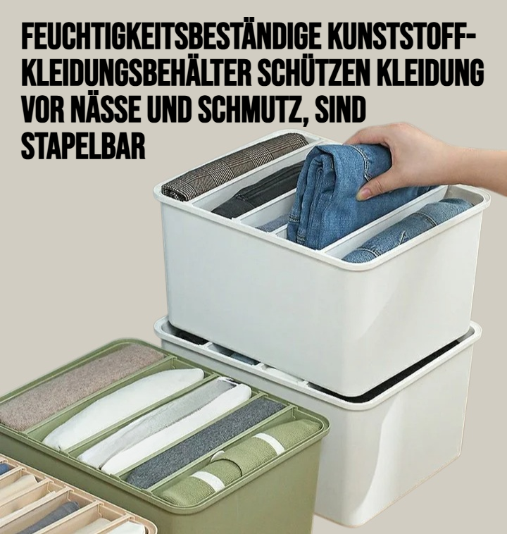 Feuchtigkeitsbeständige Kunststoff-Kleidungsbehälter