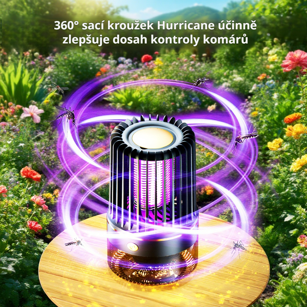 Domácí elektrická lampa na chytání komárů s sáním – účinný odpuzovač