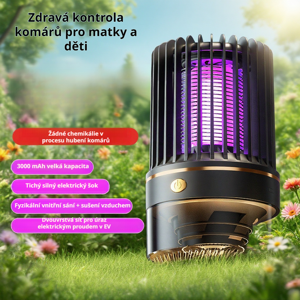 Domácí elektrická lampa na chytání komárů s sáním – účinný odpuzovač