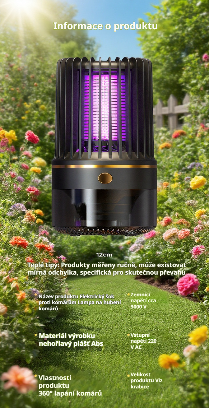 Bezpečné použití lampy proti komárům v dětském pokoji