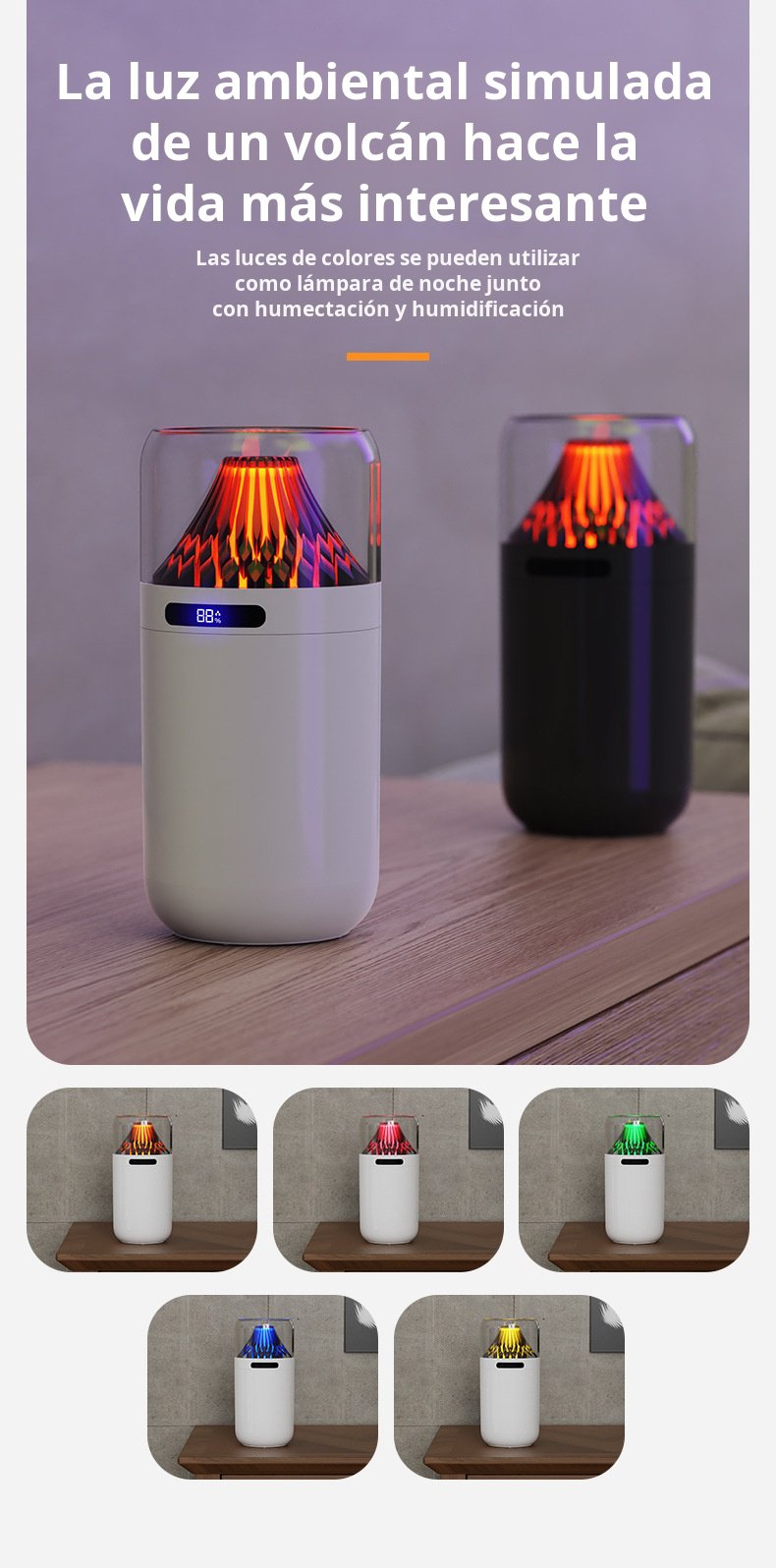 Humidificador pequeño con función de apagado automático