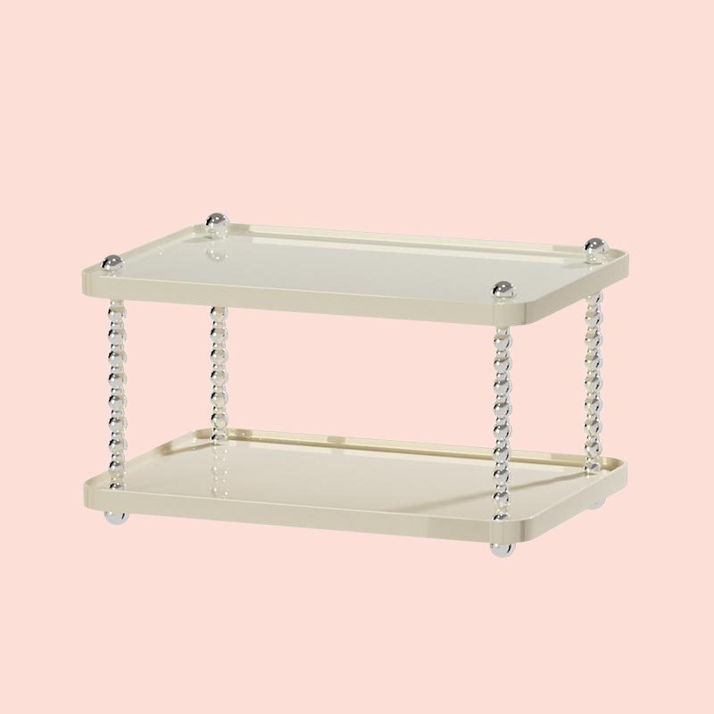 玄關多層收納置物架桌面小型免打孔塑膠收納架