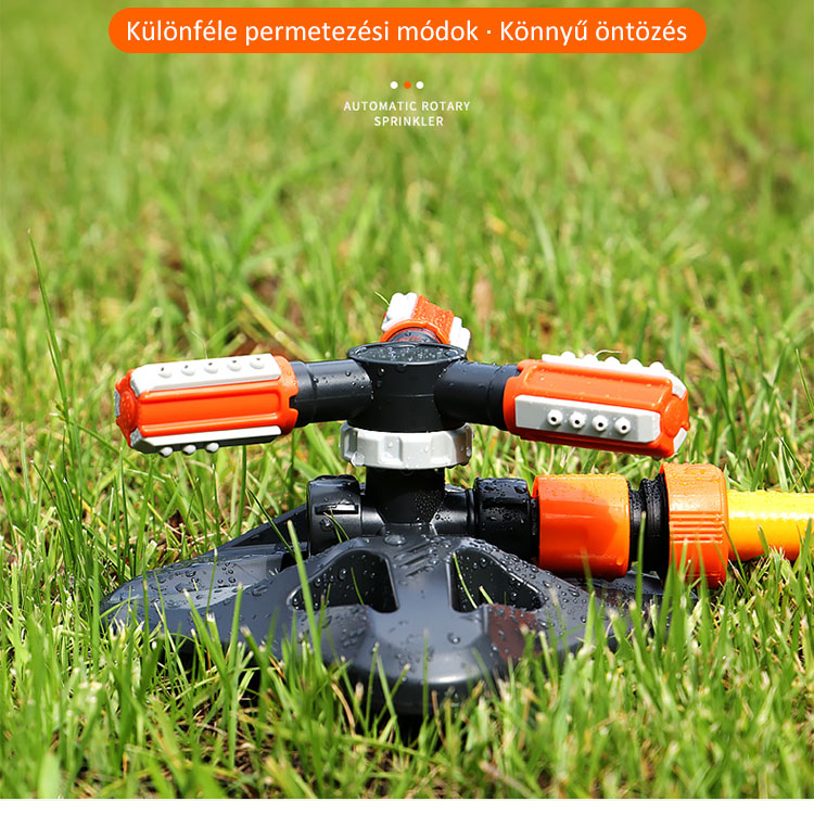 Többcélú kerti automatikus forgó locsoló