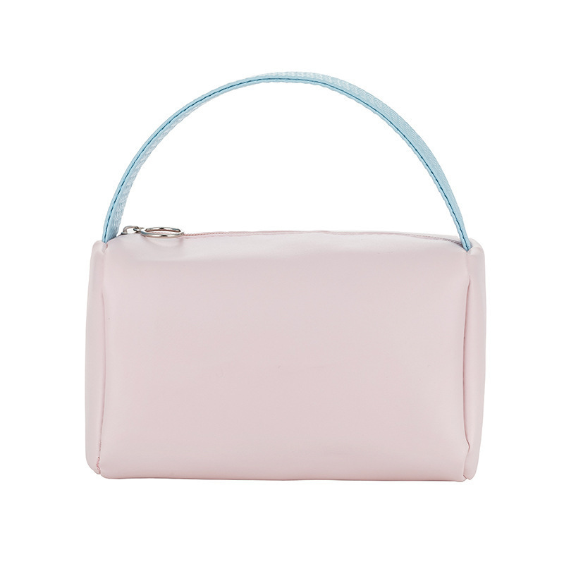 化粧品バッグ旅行ポータブルインキャンディーカラー PU 防水トイレタリーバッグ大容量ポータブルサンプル保存袋