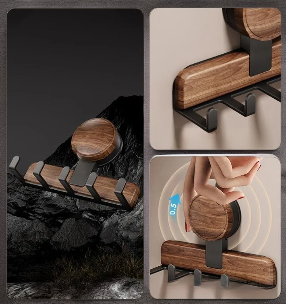 Reusable suction cup hook for home storage