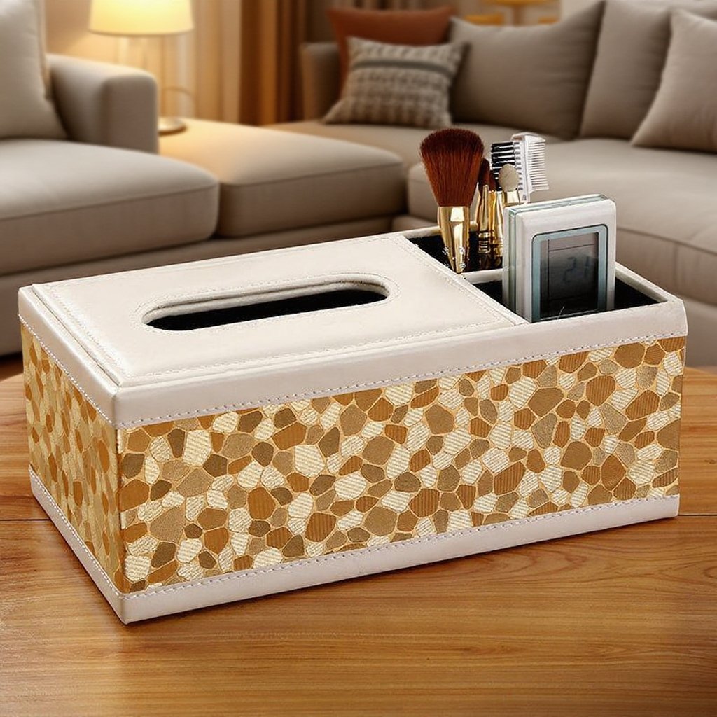 Praktischer Lederkasten für Bücher und Accessoires