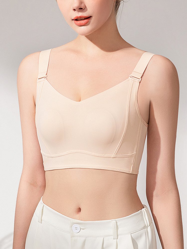 【大きな胸が小さく見える】肌にやさしい下垂防止ブラジャー