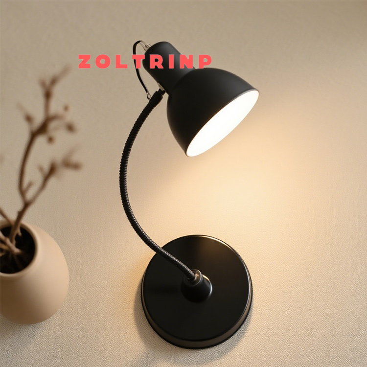 Retro Tischlampe aus Metall für Wohnzimmer