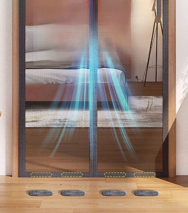 魔鬼氈磁吸靜音防蚊軟紗門簾