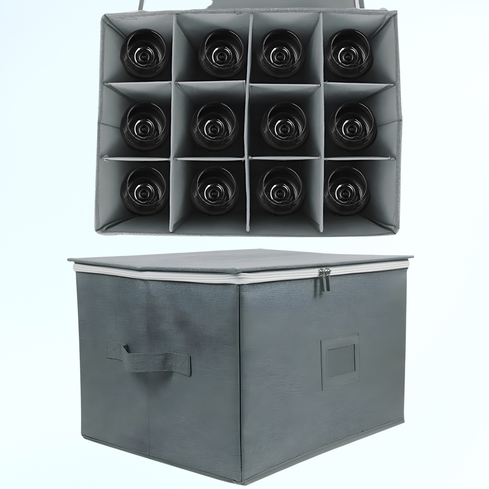 ワイングラス収納ボックス 折りたたみ式