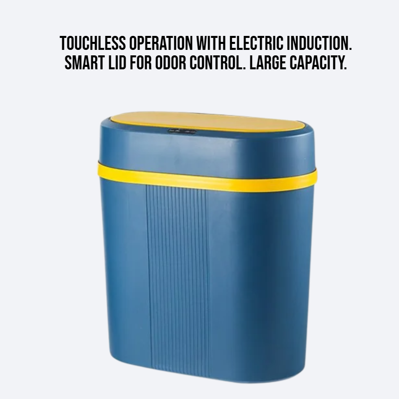 Electric induction covered intelligent garbage bin
