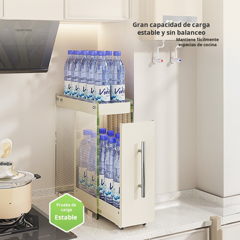 Estante de almacenamiento de especias extraíble para cocina, estante de almacenamiento de pared para