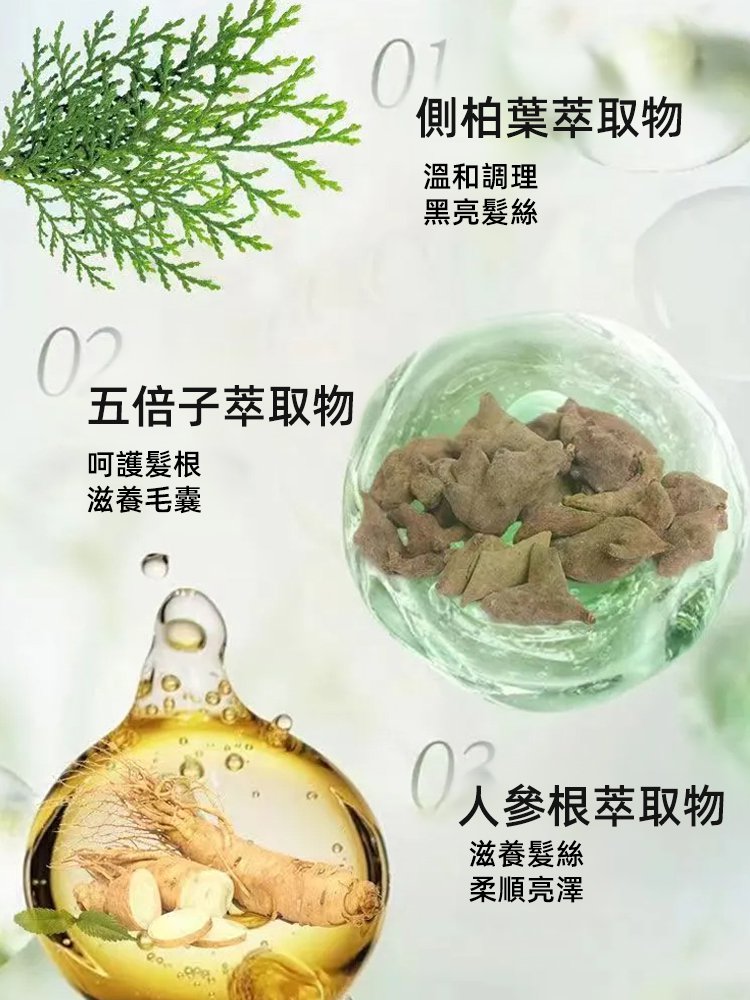 【一洗就黑】蓋白不沾不傷髮植物泡泡染髮劑